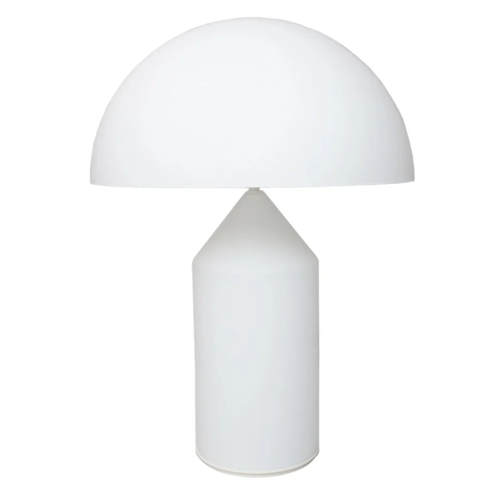 Minimalistisk Bordlampe - Kuppelformet Skærm med Skulpturel Silhuet 10