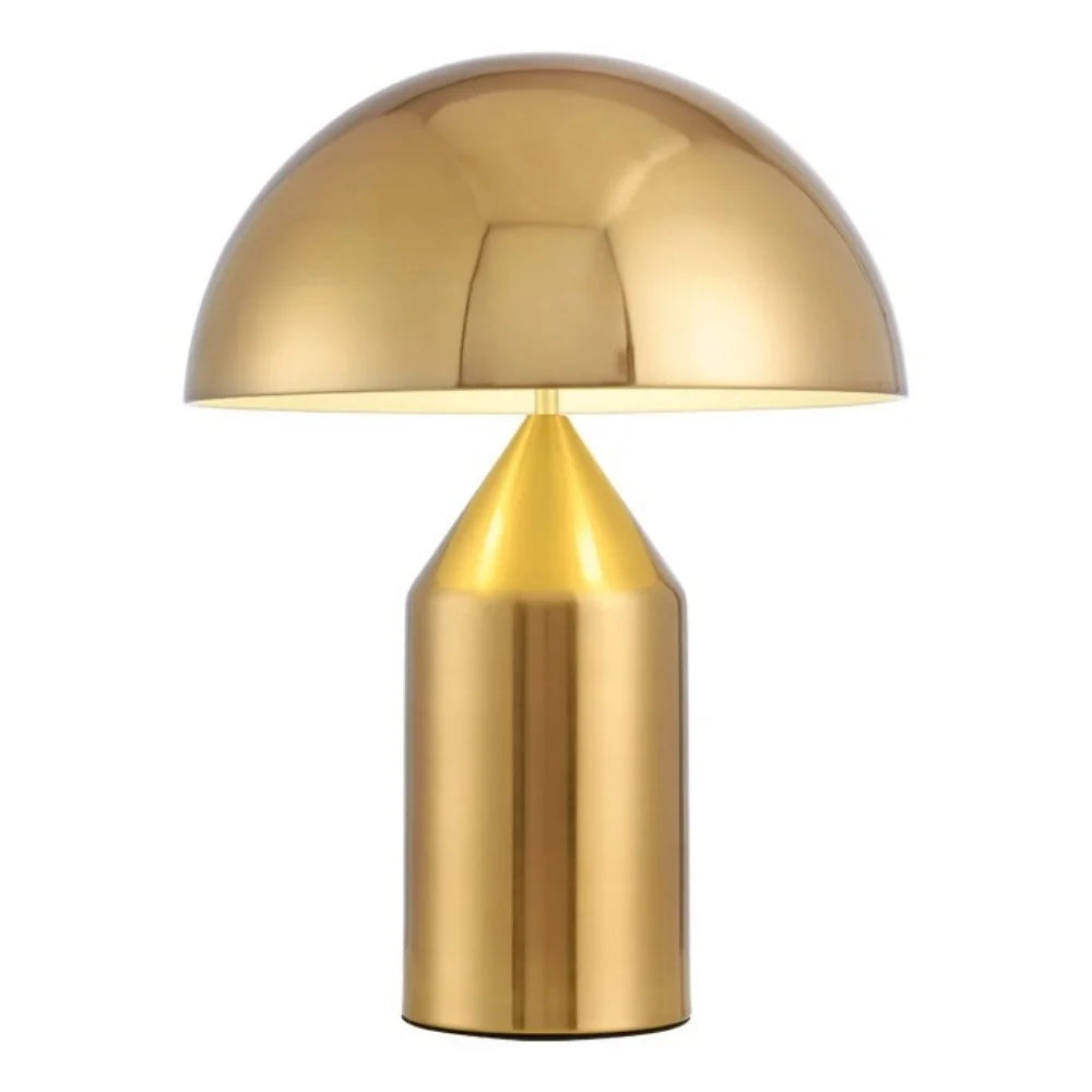 Minimalistisk Bordlampe - Kuppelformet Skærm med Skulpturel Silhuet 13