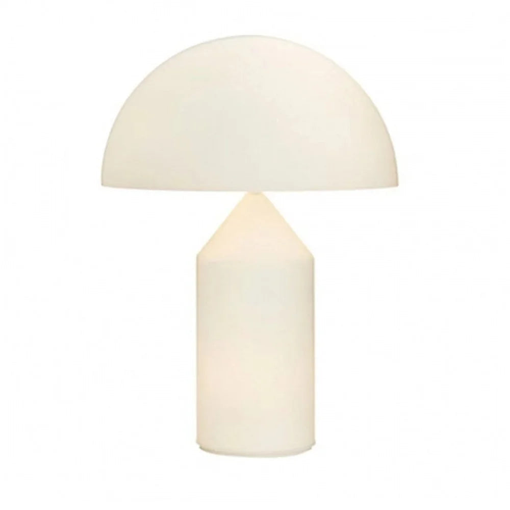 Minimalistisk Bordlampe - Kuppelformet Skærm med Skulpturel Silhuet 14