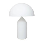 Minimalistisk Bordlampe - Kuppelformet Skærm med Skulpturel Silhuet 15