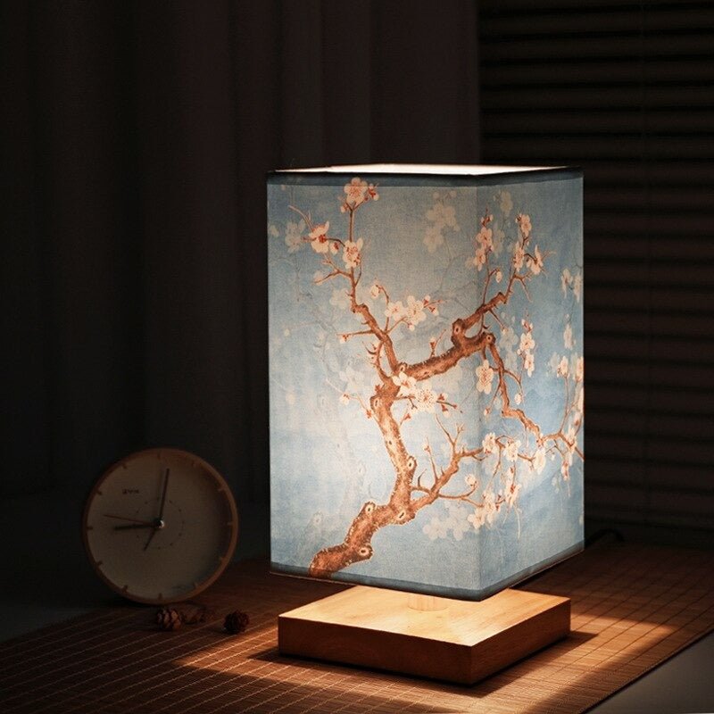 Minimalistisk Bordlampe i Bambus og Træ – Japansk-Skandinavisk Design 2