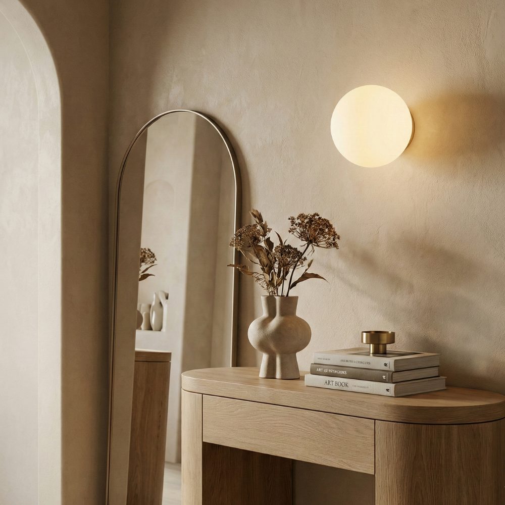 Minimalistisk Glas Væglampe - Elegant og Holdbart Design 0
