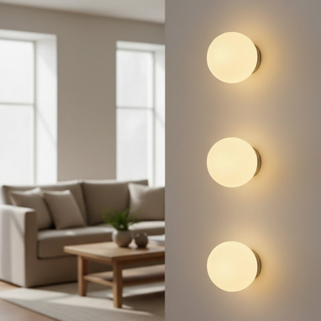 Minimalistisk Glas Væglampe - Elegant og Holdbart Design 2
