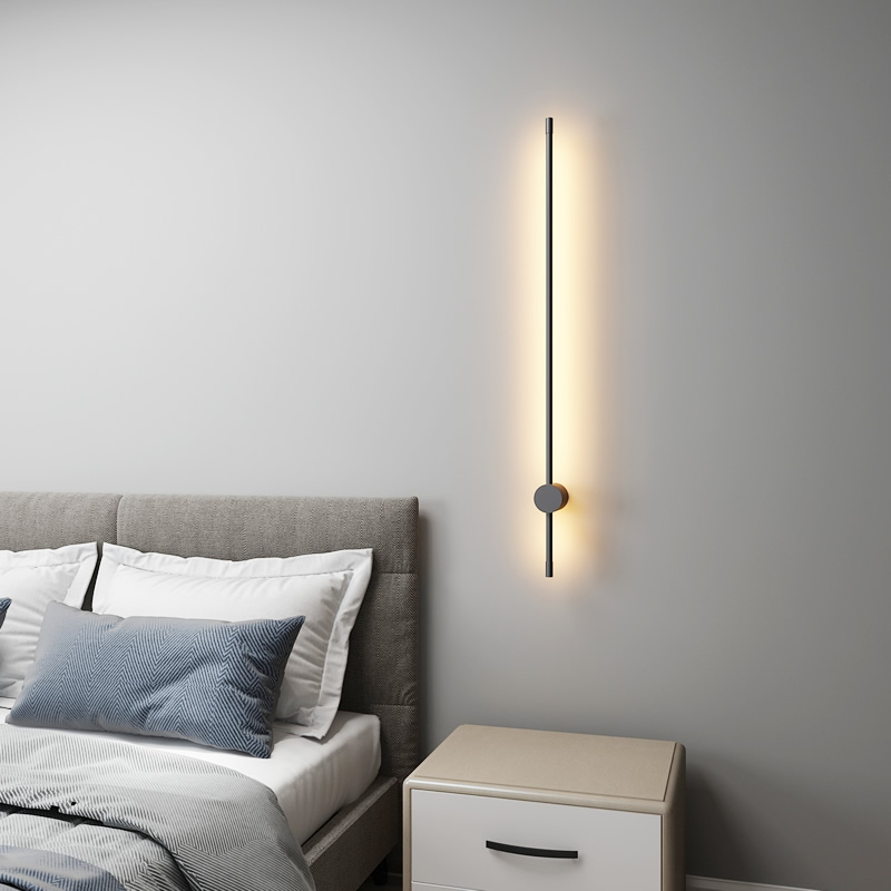 Minimalistisk LED Væglampe - Slank Vertikal Lyslinje i Moderne Design 1
