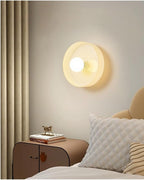 Minimalistisk Loftlampe - Svævende Glaskugle i Cirkulær Ramme 12
