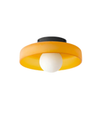 Minimalistisk Loftlampe - Svævende Glaskugle i Cirkulær Ramme 13