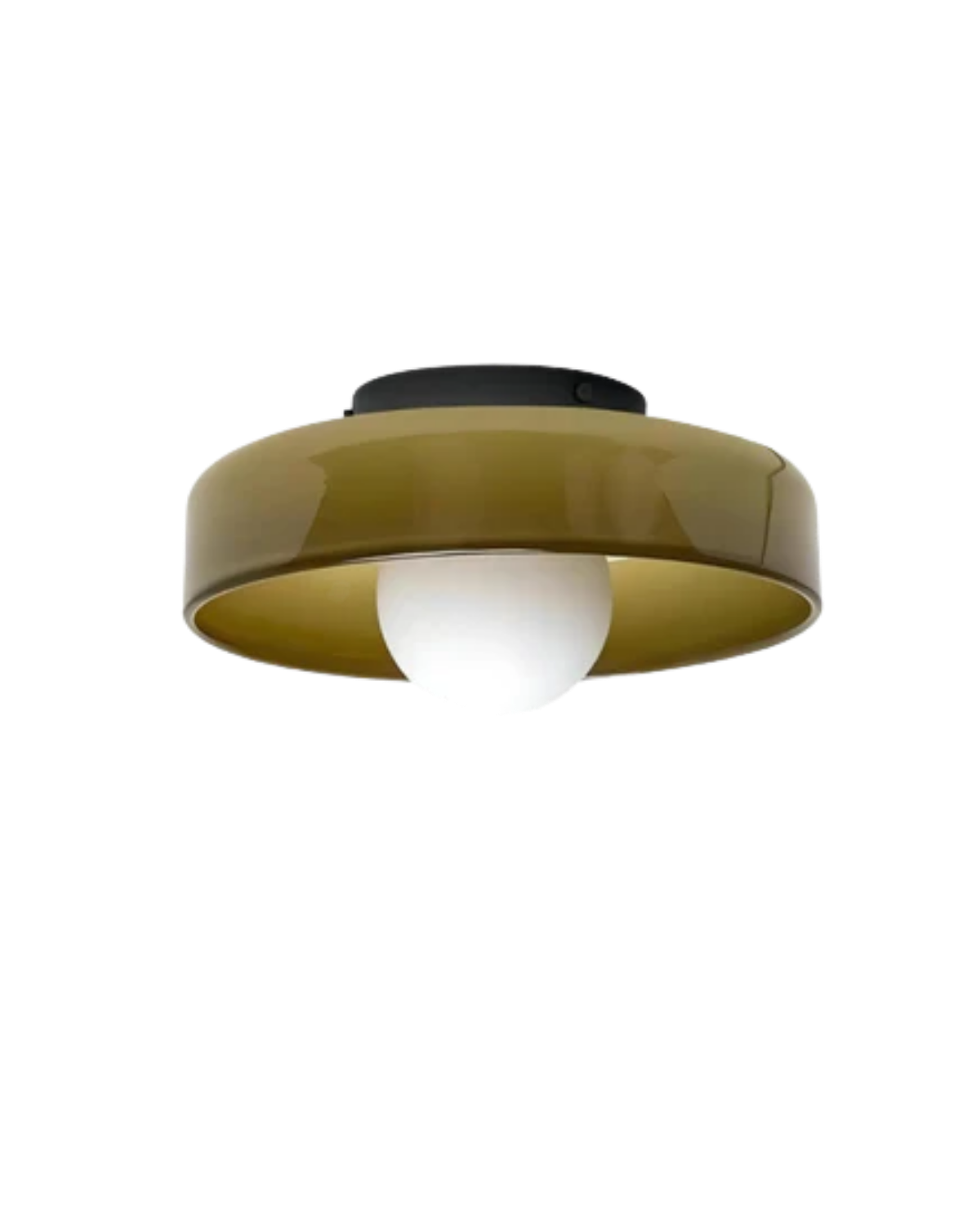 Minimalistisk Loftlampe - Svævende Glaskugle i Cirkulær Ramme 14