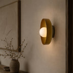 Minimalistisk Loftlampe - Svævende Glaskugle i Cirkulær Ramme 16