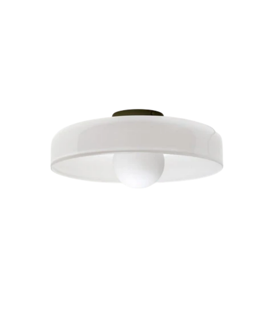 Minimalistisk Loftlampe - Svævende Glaskugle i Cirkulær Ramme 8