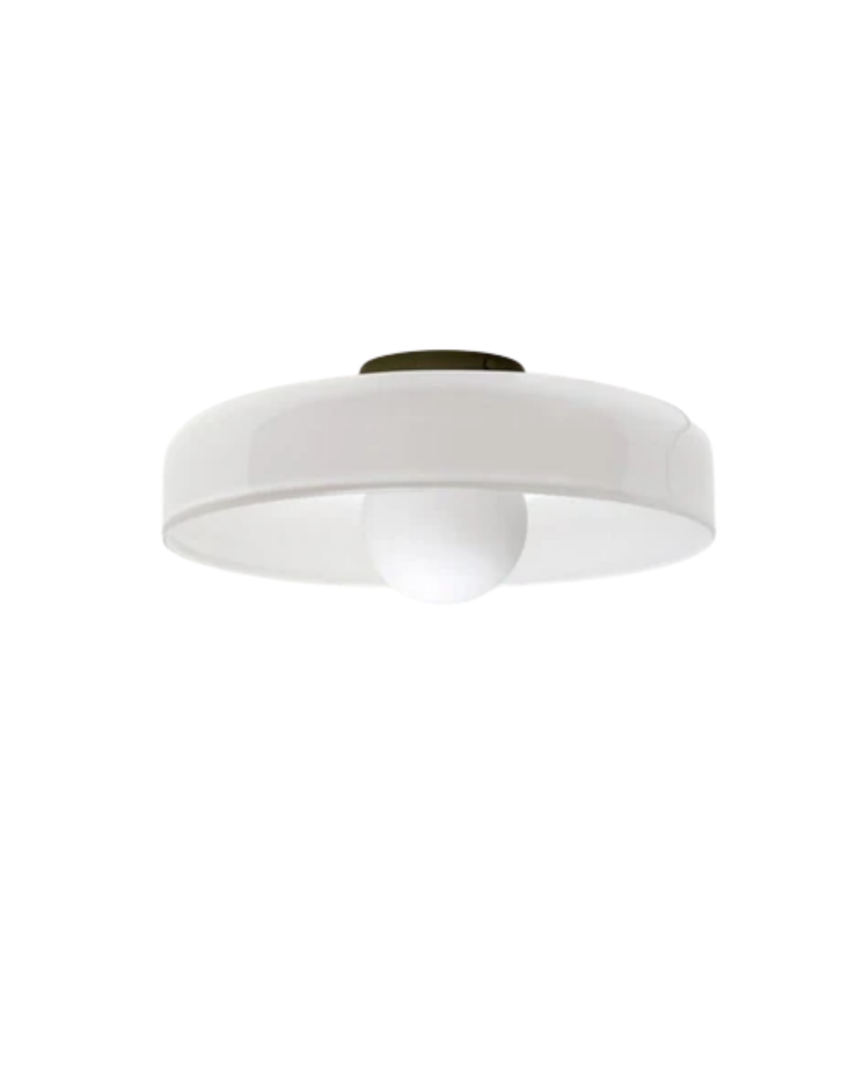 Minimalistisk Loftlampe - Svævende Glaskugle i Cirkulær Ramme 8