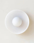 Minimalistisk Loftlampe - Svævende Glaskugle i Cirkulær Ramme 9