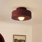 Minimalistisk Loftslampe - Svævende Opalglaskugle i Cirkulær Ramme 5
