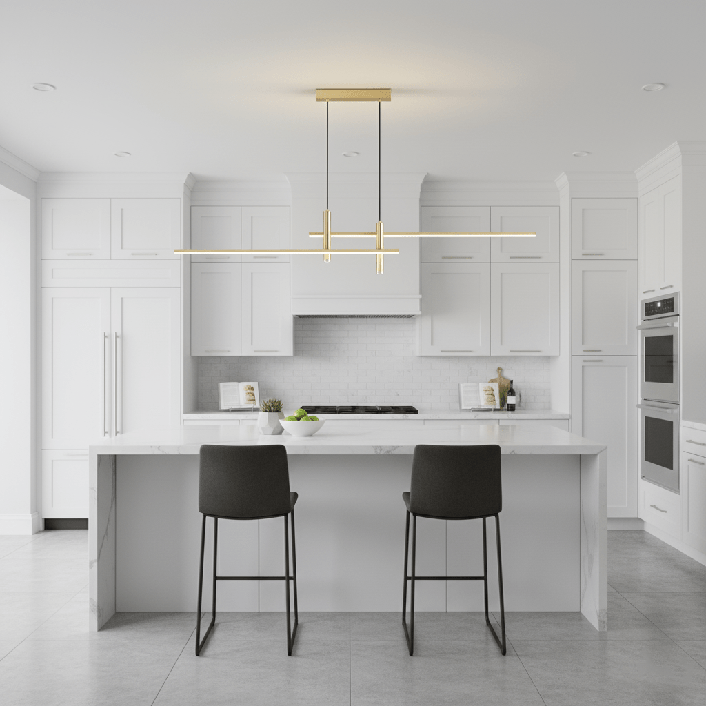 Minimalistisk Metal Pendel Lampe - Justerbar Højde og Dæmpbart Lys 5
