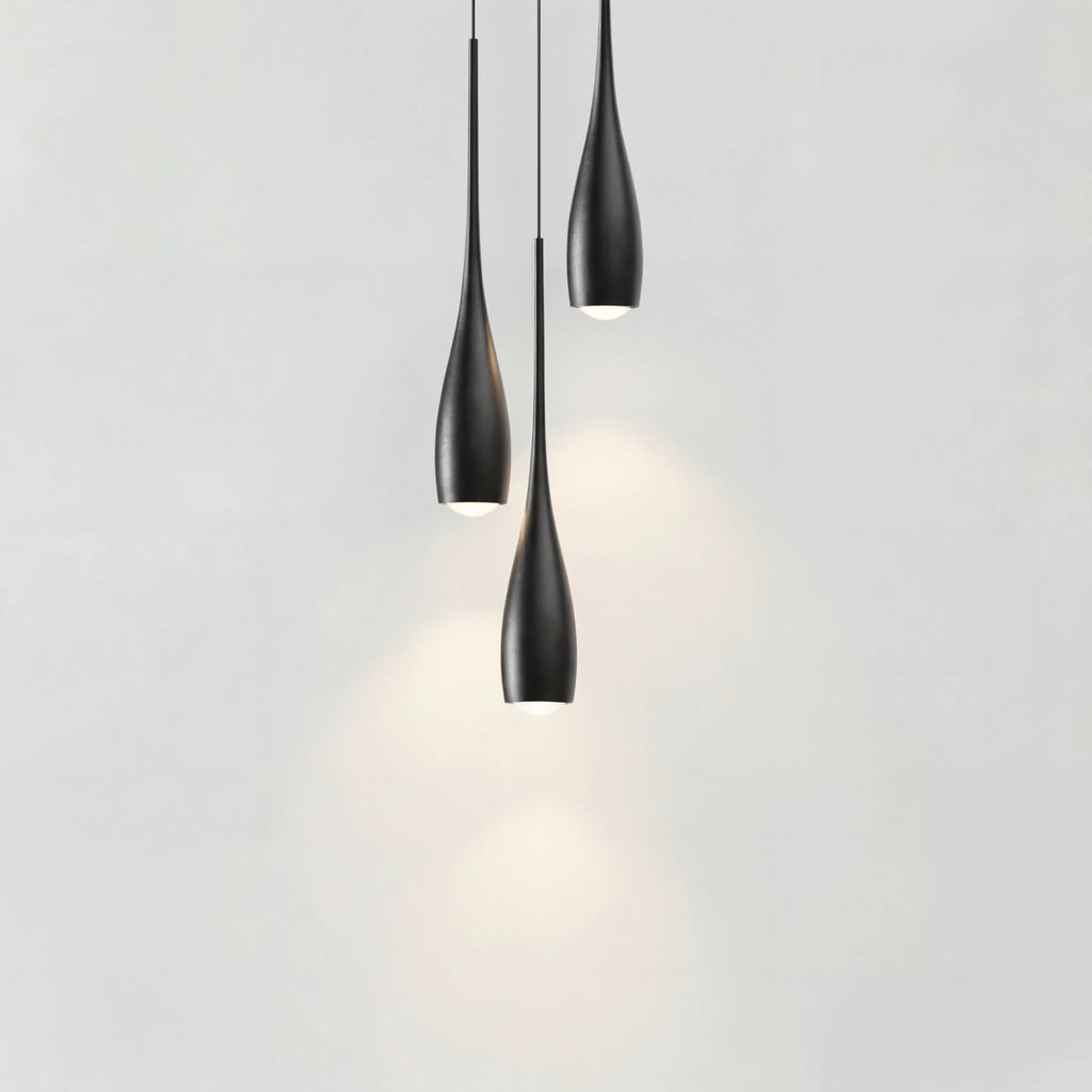 Minimalistisk Pendellampe – Vanddråbeformet Design med Justerbar Ledning 2