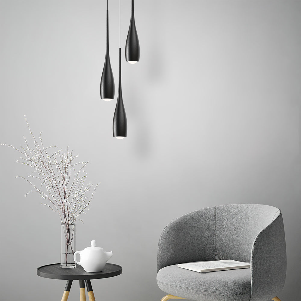 Minimalistisk Pendellampe – Vanddråbeformet Design med Justerbar Ledning 3