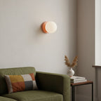 Minimalistisk Væglampe i Glas - Opalglaskugle med Rundt Design 6
