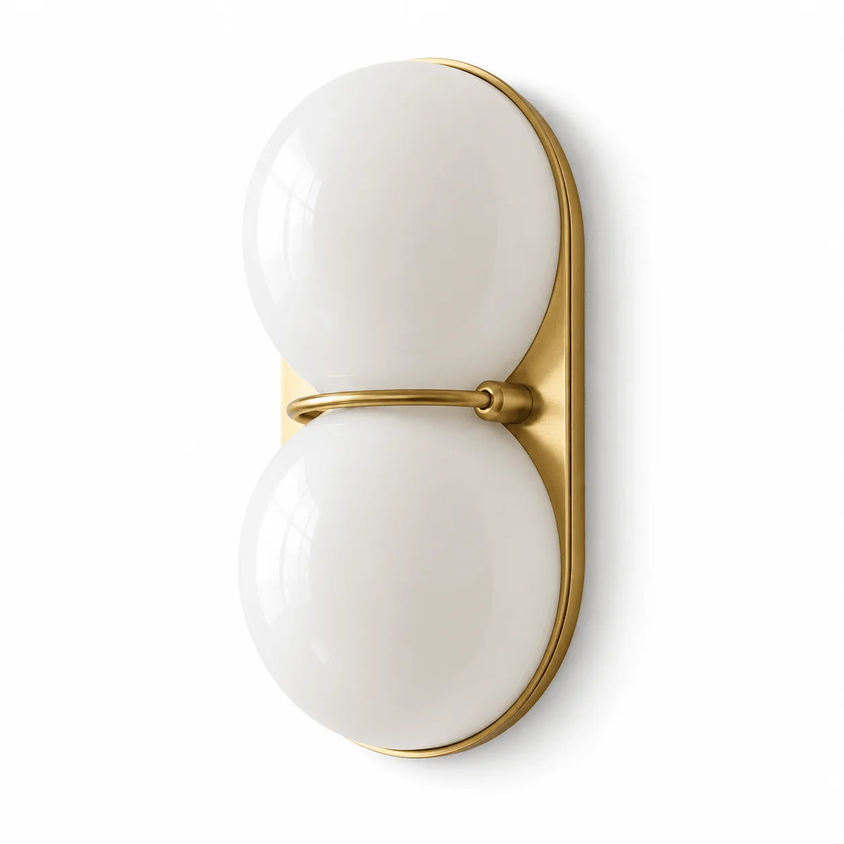Moderne Glasvæglampe med To Kugleformede Skærme – Elegant Belysning 14