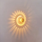 Moderne LED Væglampe - Spiralformet Lysmønster 1