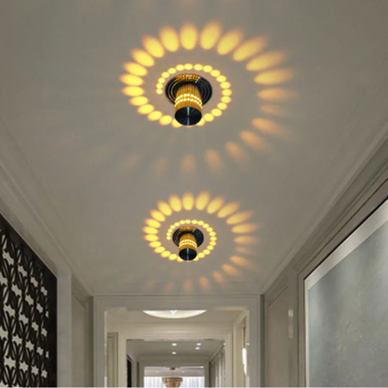 Moderne LED Væglampe - Spiralformet Lysmønster 3