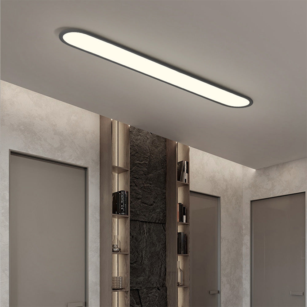 Moderne Loftlampe – Slank Metal Design med Tre-farvet LED Lys 0
