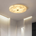 Moderne Loftlampe i Alabast - Hvid og Guld Elegant Design 1
