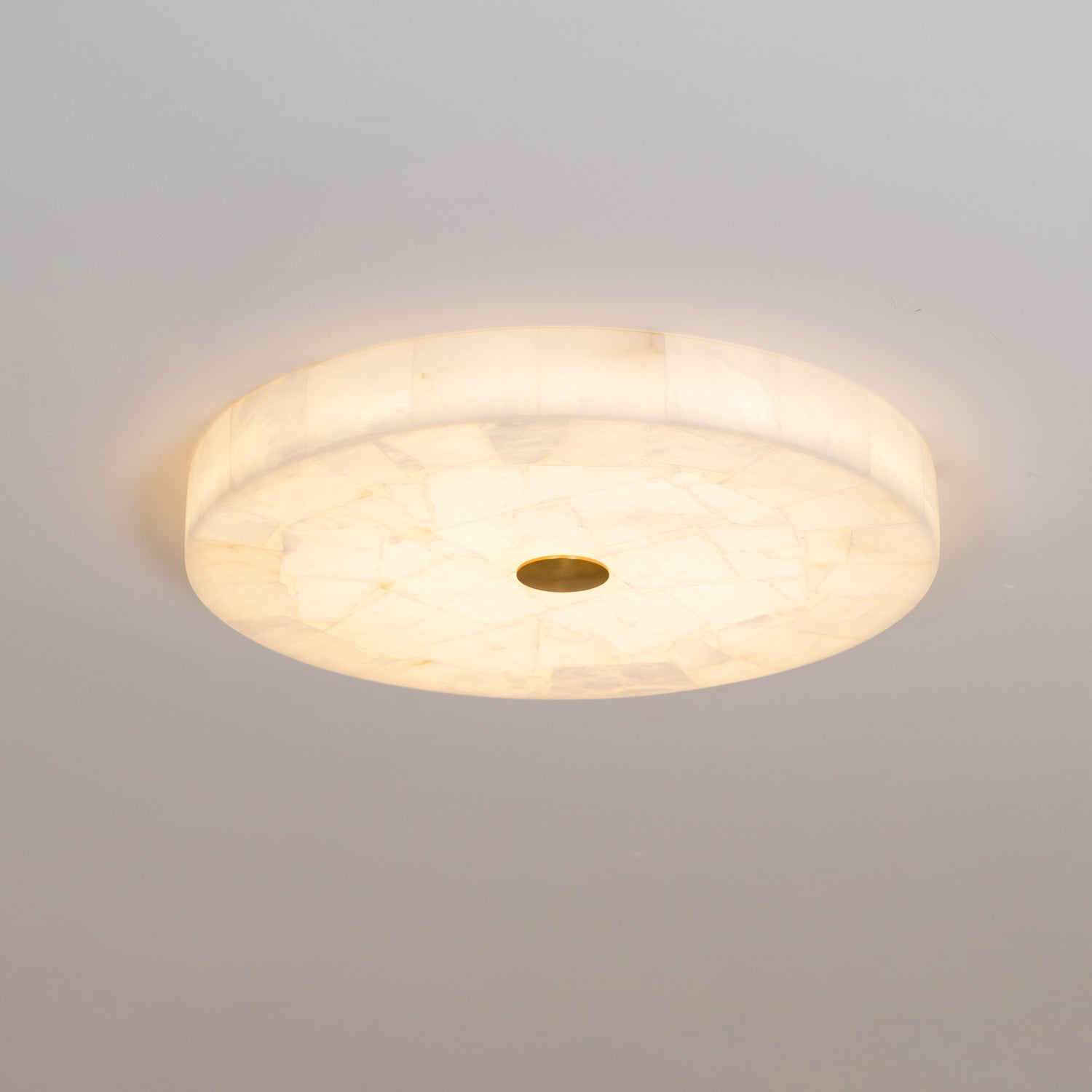 Moderne Loftlampe i Alabast - Hvid og Guld Elegant Design 4
