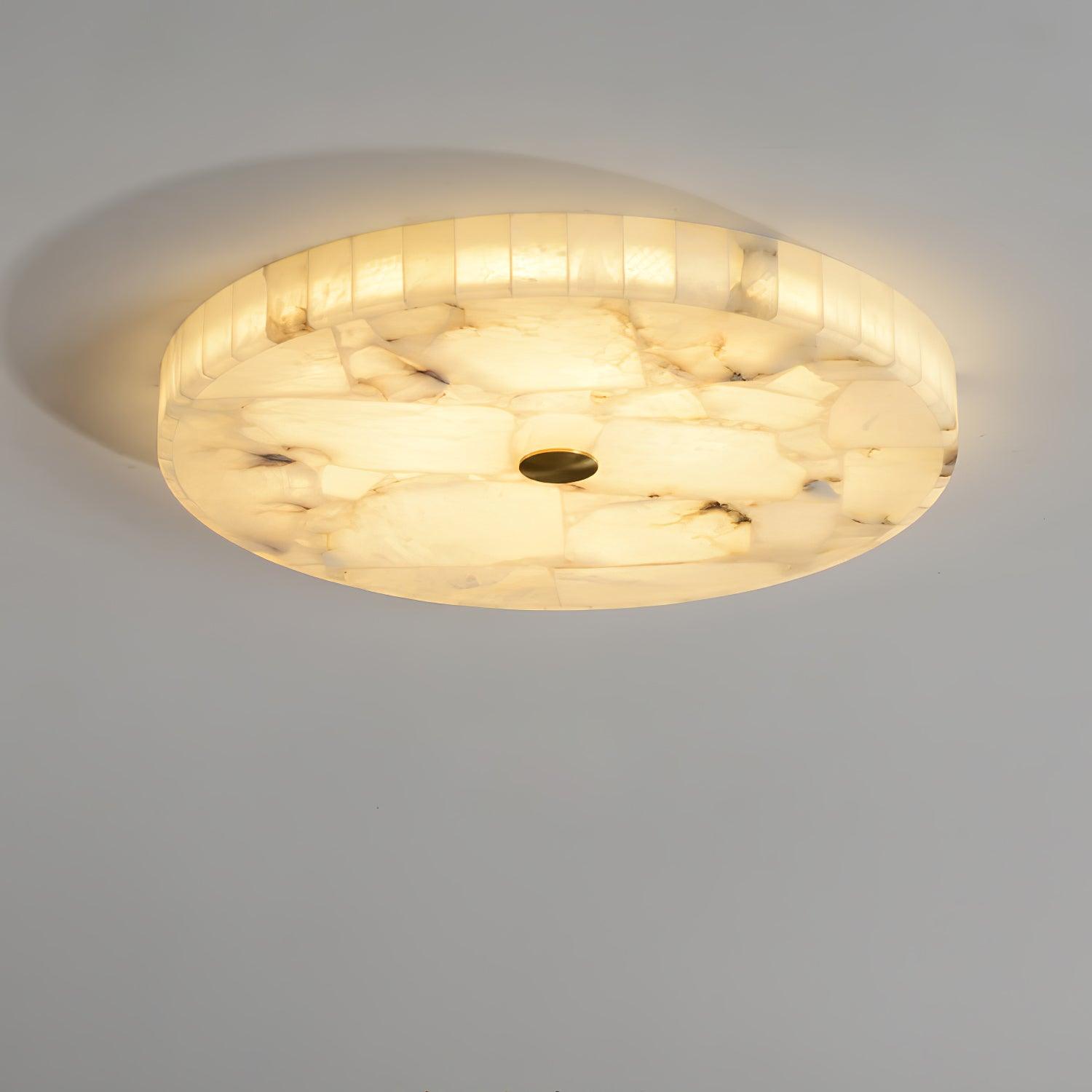 Moderne Loftlampe i Alabast - Hvid og Guld Elegant Design 9
