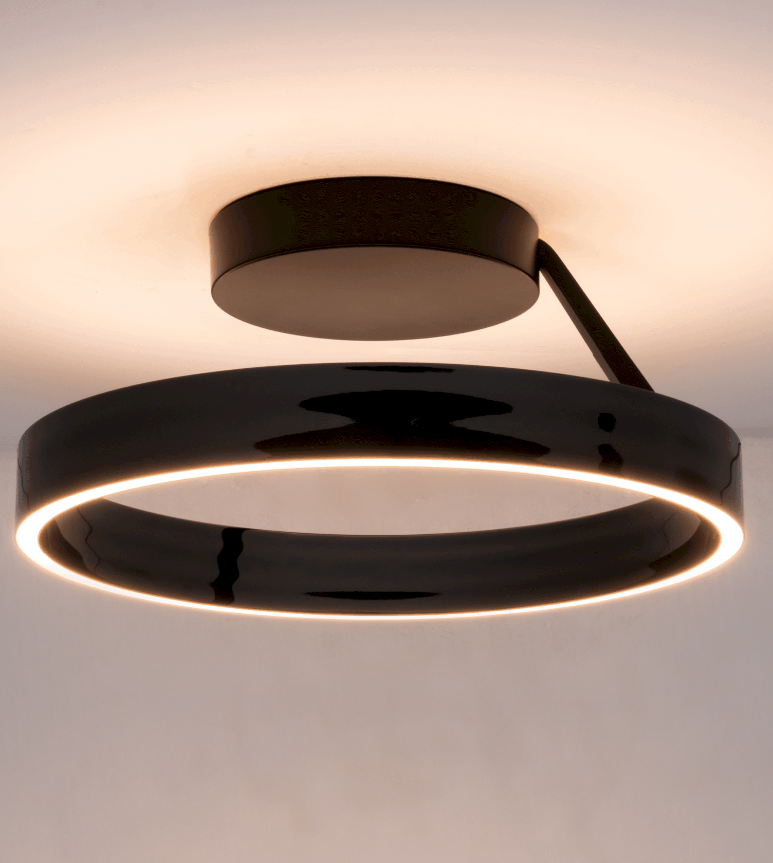 Moderne Loftlampe i Aluminium - Svævende Ringdesign med Justerbar Lysstyrke 11