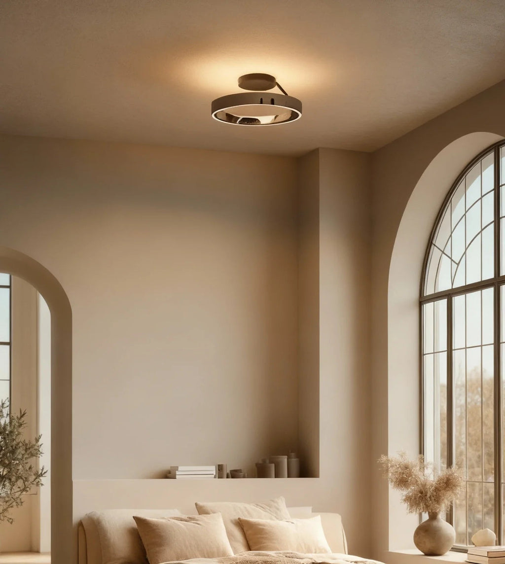 Moderne Loftlampe i Aluminium - Svævende Ringdesign med Justerbar Lysstyrke 3
