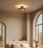 Moderne Loftlampe i Aluminium - Svævende Ringdesign med Justerbar Lysstyrke 3