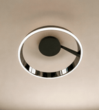 Moderne Loftlampe i Aluminium - Svævende Ringdesign med Justerbar Lysstyrke 4