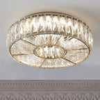 Moderne Loftlampe i Glas – Justerbar Lysstyrke og Elegant Rundt Design 0