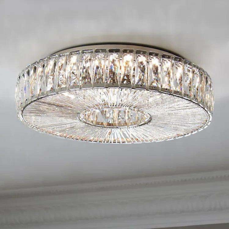 Moderne Loftlampe i Glas – Justerbar Lysstyrke og Elegant Rundt Design 10