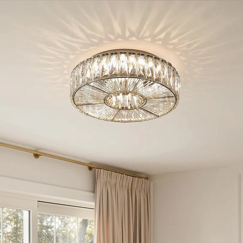 Moderne Loftlampe i Glas – Justerbar Lysstyrke og Elegant Rundt Design 4