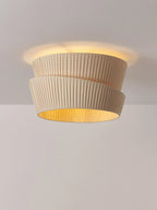 Moderne Loftlampe i Plisseret Stof 0