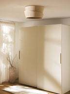 Moderne Loftlampe i Plisseret Stof 1