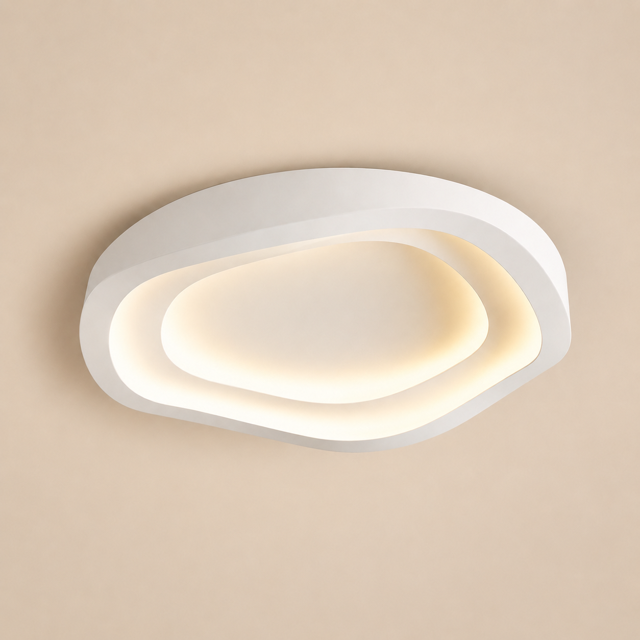 Moderne Loftslampe - Organisk Silhuet med Integreret LED 0
