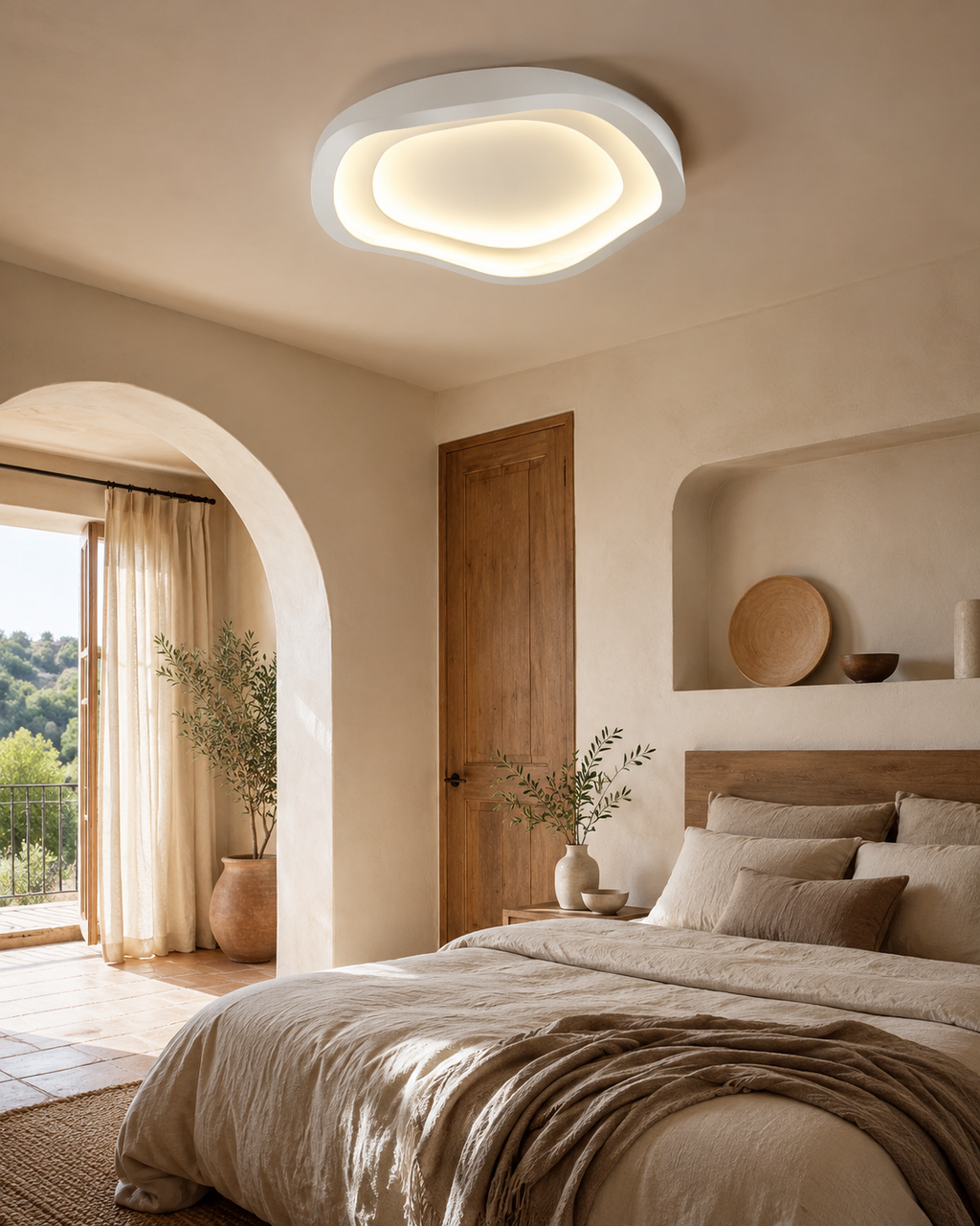 Moderne Loftslampe - Organisk Silhuet med Integreret LED 2
