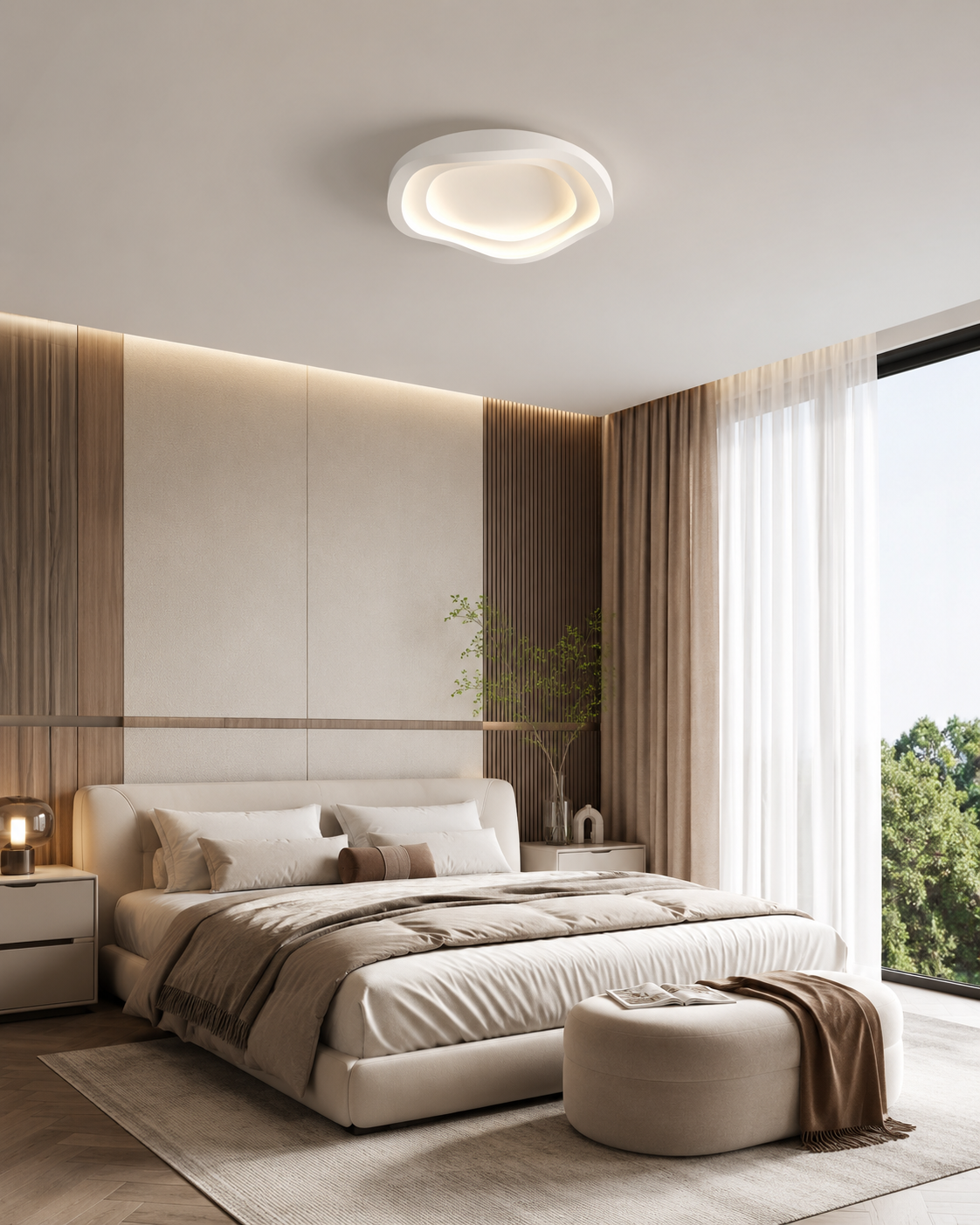 Moderne Loftslampe - Organisk Silhuet med Integreret LED 4
