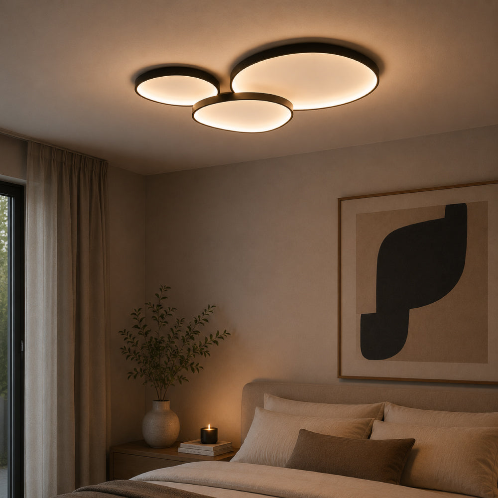 Moderne Loftslampe i Aluminium - Organisk Design med Justerbar LED Belysning 0
