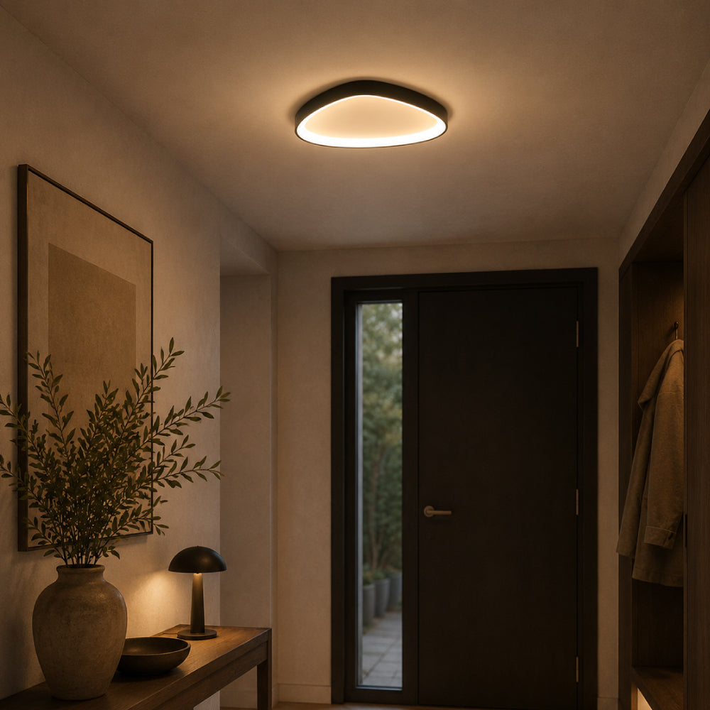 Moderne Loftslampe i Aluminium - Organisk Design med Justerbar LED Belysning 1

