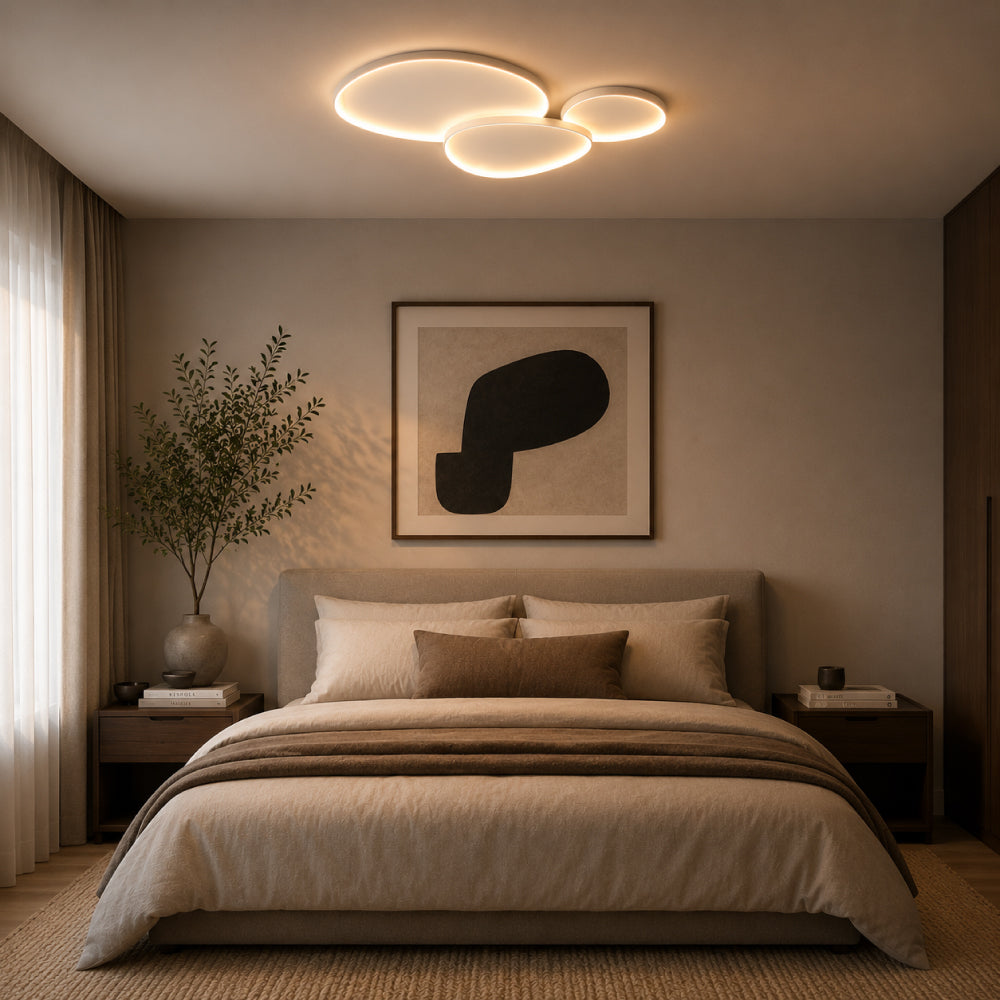 Moderne Loftslampe i Aluminium - Organisk Design med Justerbar LED Belysning 3
