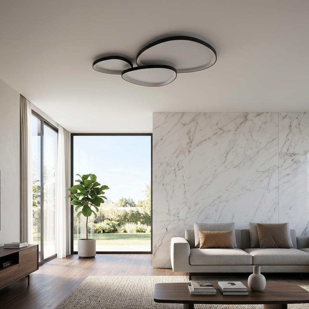 Moderne Loftslampe i Aluminium - Organisk Design med Justerbar LED Belysning 8
