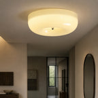 Moderne Loftslampe i Glas - Hvirvlende Mønster med Krom Detaljer 1