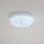 Moderne Loftslampe i Glas - Hvirvlende Mønster med Krom Detaljer 10