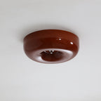 Moderne Loftslampe i Glas - Hvirvlende Mønster med Krom Detaljer 12