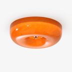 Moderne Loftslampe i Glas - Hvirvlende Mønster med Krom Detaljer 2
