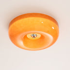 Moderne Loftslampe i Glas - Hvirvlende Mønster med Krom Detaljer 6