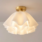 Moderne Loftslampe i Metal – Varm Belysning til Stue og Soveværelse 0