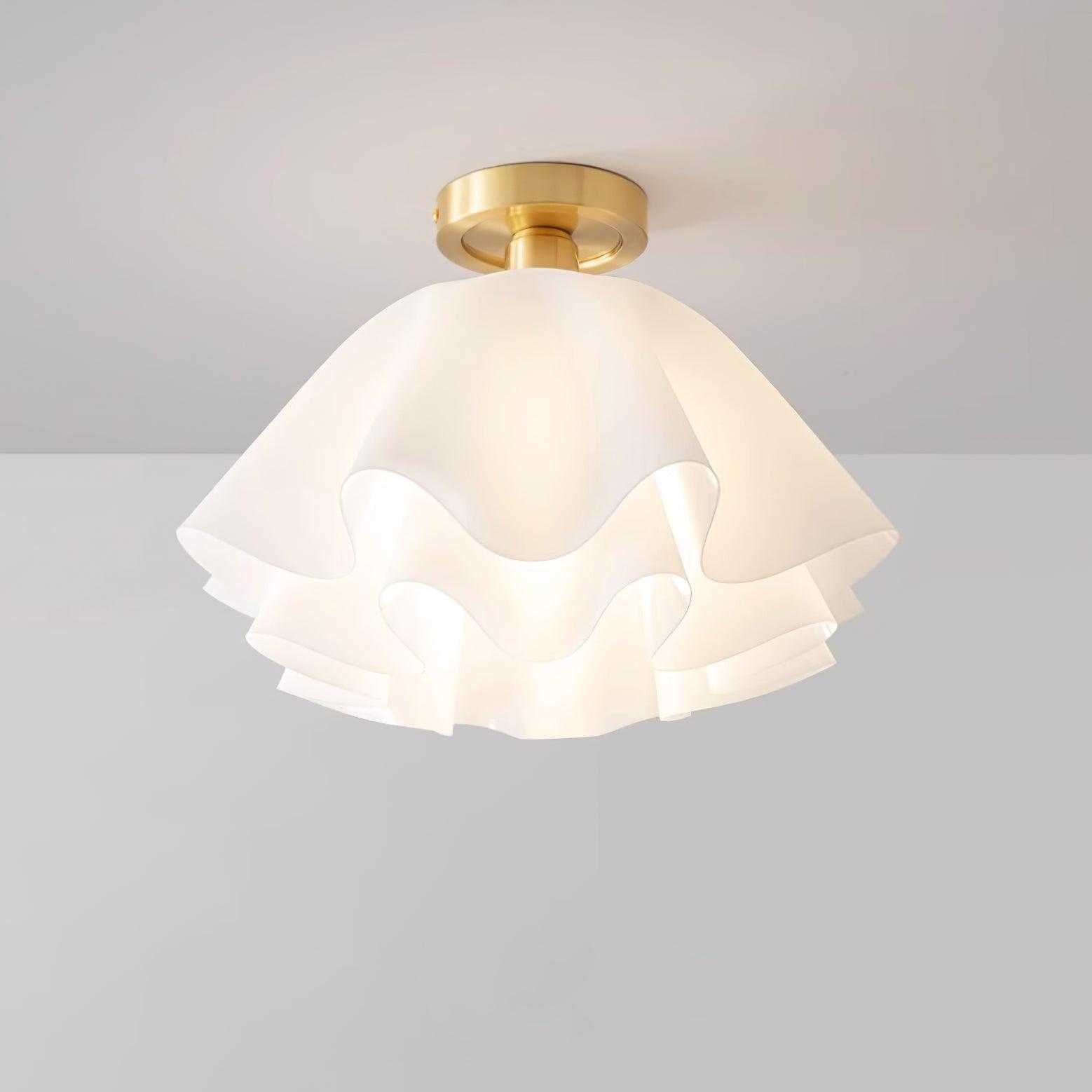 Moderne Loftslampe i Metal – Varm Belysning til Stue og Soveværelse 1
